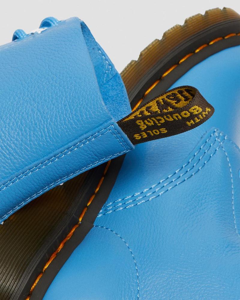 Dr Martens 1460 Pascal Virginia Lær Ankelstøvletter Dame Blå | Norge 89WNB